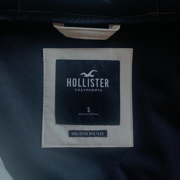 Men's Hollister Windbreaker Jacket - Size S - White - Picture 3 of 3